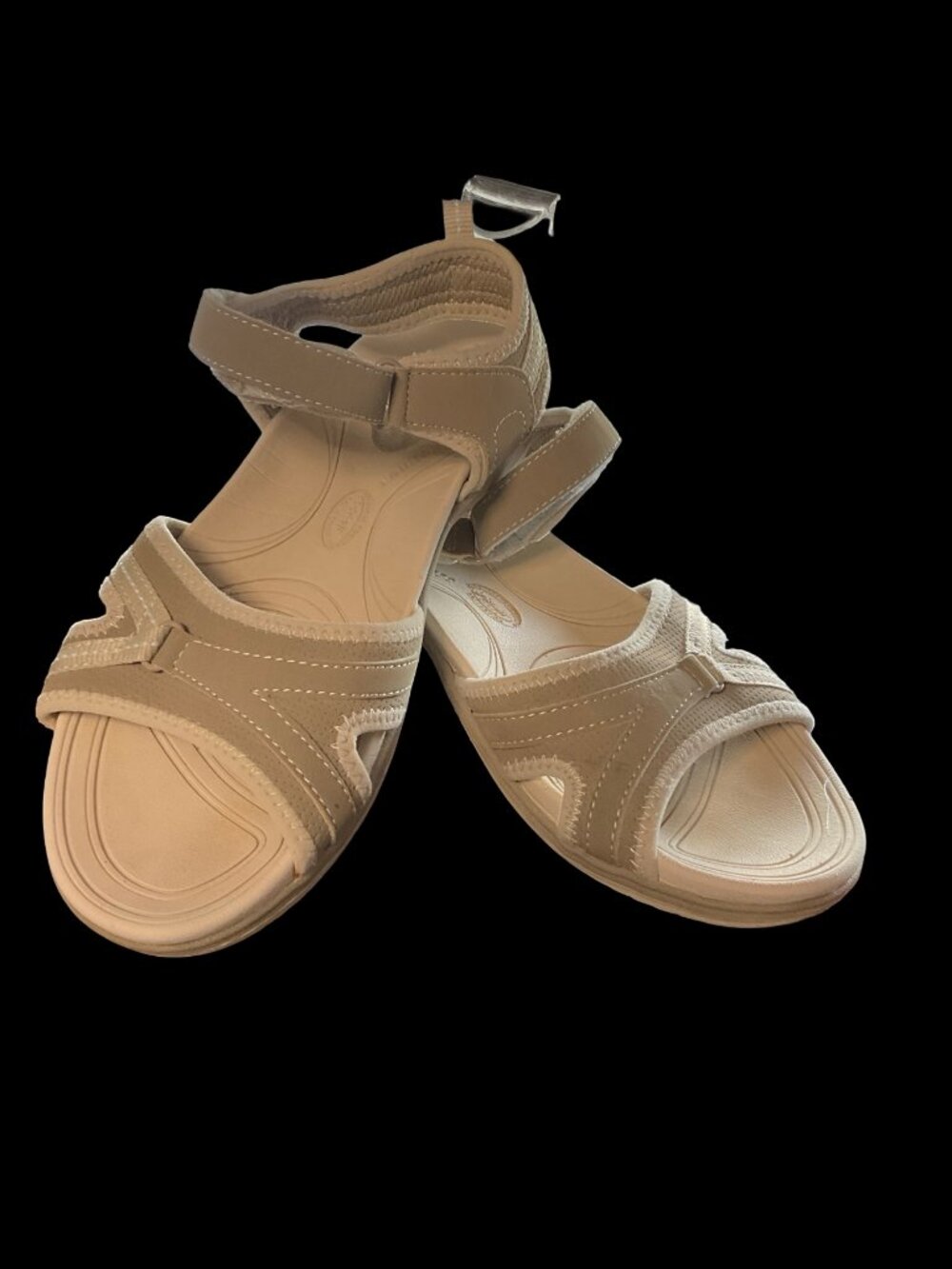 Tan Sandals w/ Velcro Strap